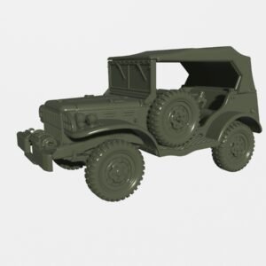 WW2 DODGE WC-56 (¾ tons) 3D PRINTED, MANY SCALES AVAILABLE