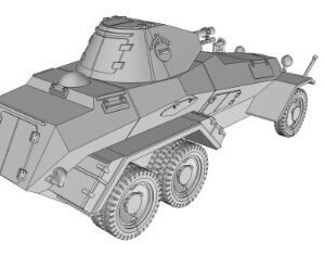 WW2 GERMAN SD.KFZ.231-6-RAD, 3D PRINTED, MANY SCALES AVAILABLE