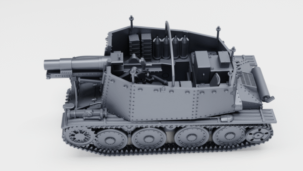WW2 GERMAN SIG 33 AUF PANZER 38(t) AUSF, 3D PRINTED, MANY SCALES AVAILABLE - Image 3