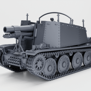 WW2 GERMAN SIG 33 AUF PANZER 38(t) AUSF, 3D PRINTED, MANY SCALES AVAILABLE