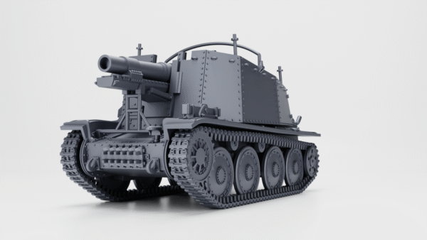 WW2 GERMAN SIG 33 AUF PANZER 38(t) AUSF, 3D PRINTED, MANY SCALES AVAILABLE - Image 7