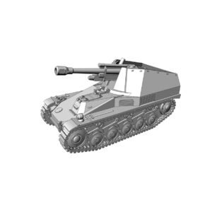 WW2 GERMAN Sd.KFZ-124 WESPE, 3D PRINTED, MANY SCALES AVAILABLE