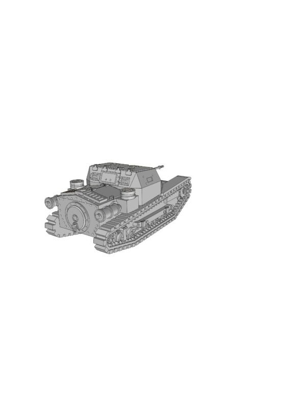 WW2 ITALY CARRO VELOCE L3/33 WITH 20MM GUN, 3D PRINTED, MANY SCALES AVAILABLE - Image 3