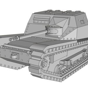 WW2 ITALY CARRO VELOCE L3/33 WITH 20MM GUN, 3D PRINTED, MANY SCALES AVAILABLE