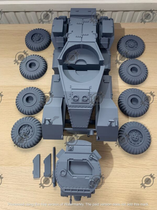 WW2 UK AEC ARMOURED CAR Mk.1 3D PRINTED, MANY SCALES AVAILABLE - Image 12