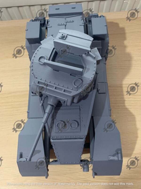 WW2 UK AEC ARMOURED CAR Mk.1 3D PRINTED, MANY SCALES AVAILABLE - Image 5