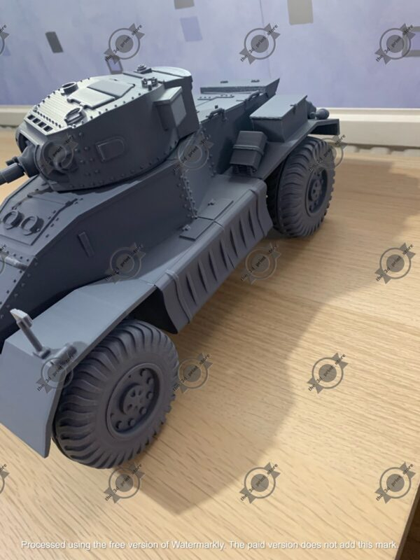 WW2 UK AEC ARMOURED CAR Mk.1 3D PRINTED, MANY SCALES AVAILABLE - Image 7