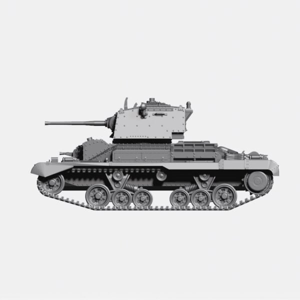 WW2 UK CRUISER TANK A10 MK.II WITH 2PDR GUN , 3D PRINTED, MANY SCALES AVAILABLE - Image 5