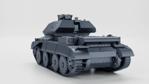 WW2 UK CRUISER TANK A13 MK.IVA, 3D PRINTED, MANY SCALES AVAILABLE - Image 4