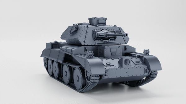 WW2 UK CRUISER TANK A13 MK.IVA, 3D PRINTED, MANY SCALES AVAILABLE - Image 6