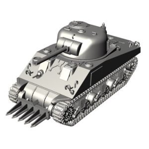 WW2 USA SHERMAN RHINOCEROS TANK, 3D PRINTED, MANY SCALES AVAILABLE
