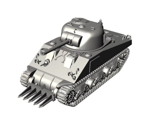 WW2 USA SHERMAN RHINOCEROS TANK, 3D PRINTED, MANY SCALES AVAILABLE