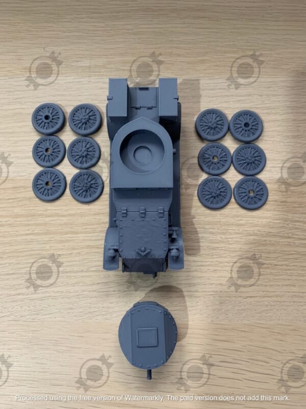 WW1 UK LANCHESTER 4x2 , 3D PRINTED, MANY SCALES AVAILABLE - Image 7