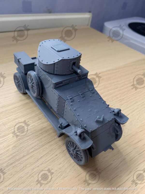 WW1 UK LANCHESTER 4x2 , 3D PRINTED, MANY SCALES AVAILABLE
