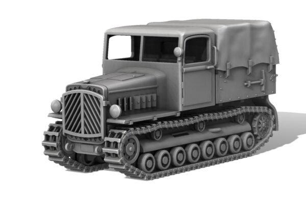 WW2 CZECH ARTILLERY TRACTOR PRAGA T-6 (SKODA), 3D PRINTED, MANY SCALES AVAILABLE