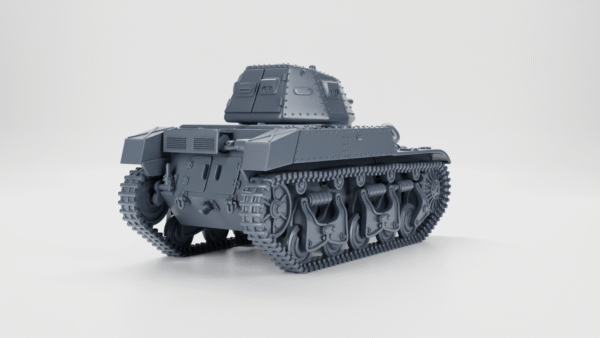 WW2 FRANCE+BELGIUM, INTERWAR, ACG-1 TANK, 3D PRINTED, MANY SCALES AVAILABLE - Image 4