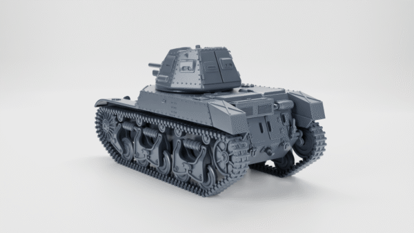 WW2 FRANCE+BELGIUM, INTERWAR, ACG-1 TANK, 3D PRINTED, MANY SCALES AVAILABLE - Image 5