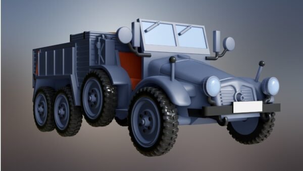 WW2 GERMAN KRUPP PROTZE 6x4 TRUCK, 3D PRINTED, MANY SCALES AVAILABLE - Image 5