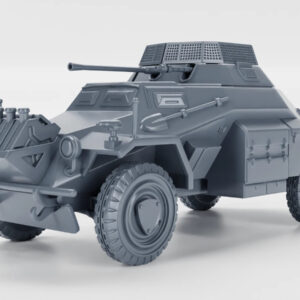 WW2 GERMAN SD.KFZ-222 ARMORED CAR, 3D PRINTED, MANY SCALES AVAILABLE