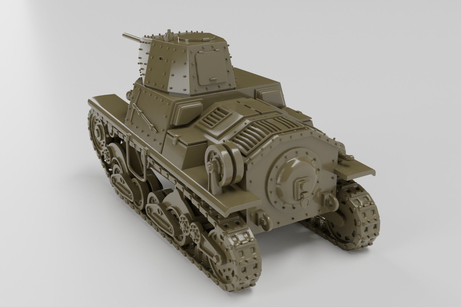 WW2 ITALY CARRO ARMATO LEGGERO L6/40, 3D PRINTED, MANY SCALES AVAILABLE - Image 3