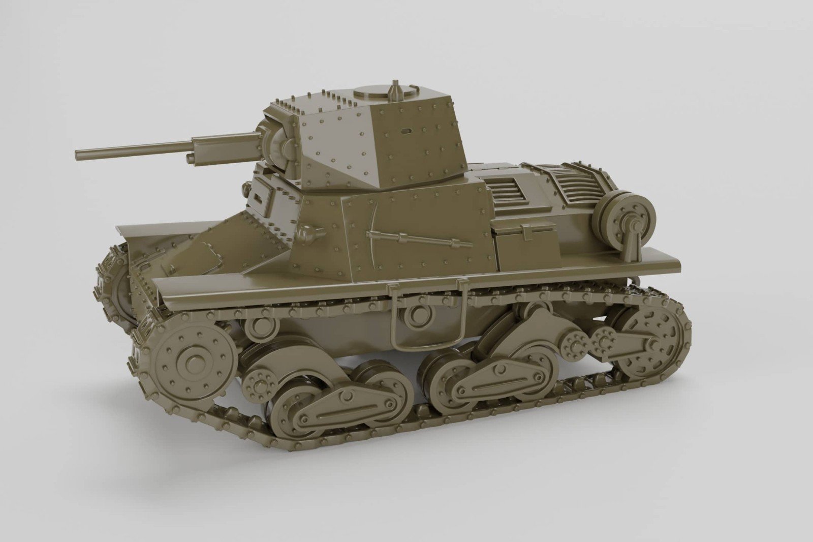 WW2 ITALY CARRO ARMATO LEGGERO L6/40, 3D PRINTED, MANY SCALES AVAILABLE - Image 5