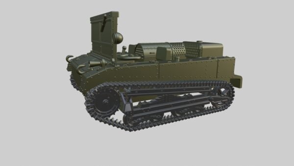 WW2 POLAND C2P ARTILLERY TRACTOR,3D PRINTED, MANY SCALES AVAILABLE