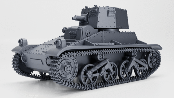 WW2 UK VICKERS LIGHT TANK DUTCHMAN (M1936) 3D PRINTED, MANY SCALES AVAILABLE