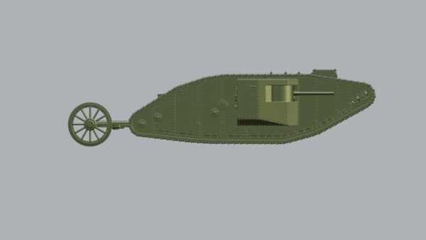WW1 UK TANK MARK I (BRITISH EMPIRE, 1916) 3D PRINTED, MANY SCALES AVAILABLE - Image 4