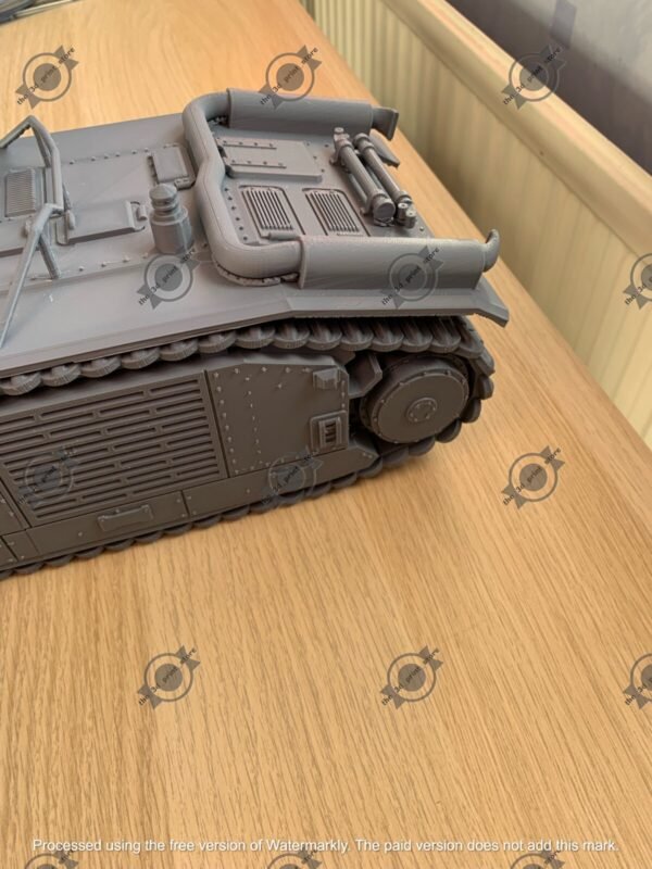 WW2 FRENCH HEAVY TANK CHAR B1 BIS, 3D PRINTED, MANY SCALES AVAILABLE - Image 8