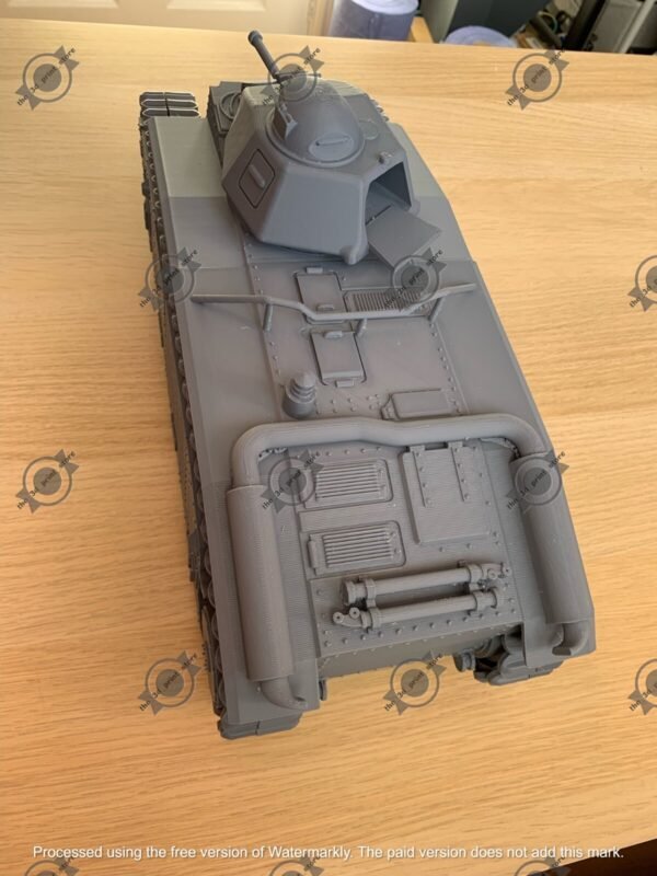 WW2 FRENCH HEAVY TANK CHAR B1 BIS, 3D PRINTED, MANY SCALES AVAILABLE - Image 10
