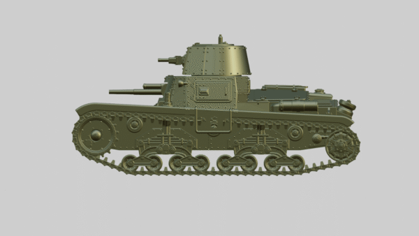 WW2 ITALY CARRO ARMATO M11/39, 3D PRINTED, MANY SCALES AVAILABLE - Image 4
