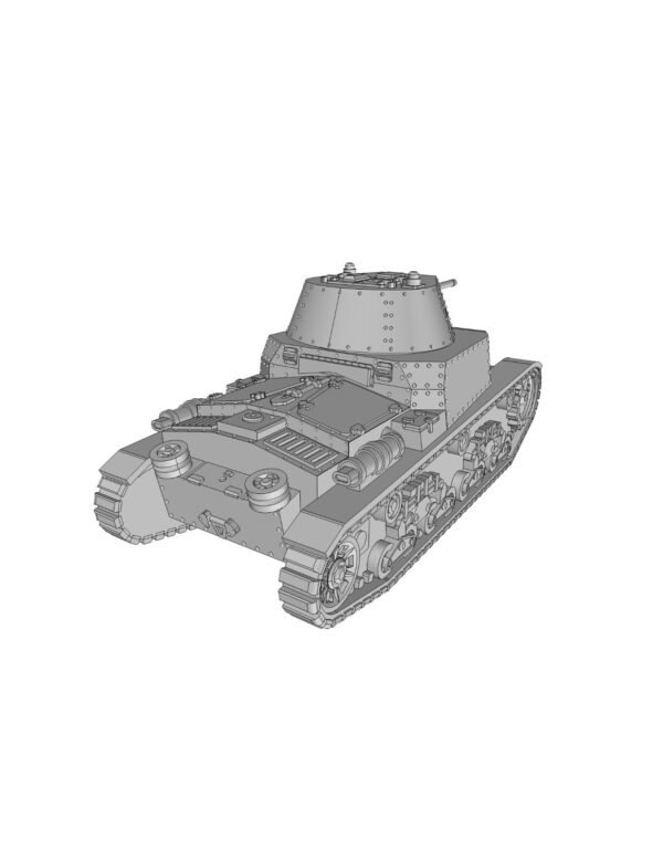 WW2 ITALY CARRO ARMATO M13/40, 3D PRINTED, MANY SCALES AVAILABLE - Image 3
