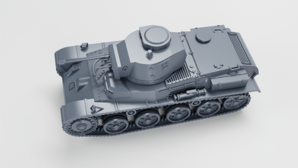 WW2 SWEDEN STRIDSVAGN  L-60 M/38 (L-60A, S-I) 3D PRINTED, MANY SCALES AVAILABLE - Image 3