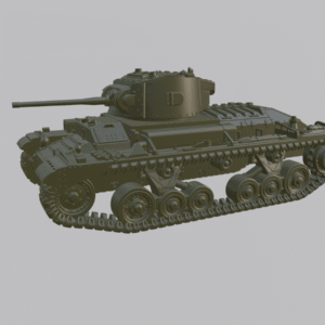 WW2 UK VALENTINE MK-IV TANK, 3D PRINTED, MANY SCALES AVAILABLE