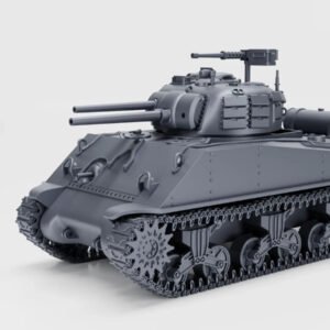 WW2 USA SHERMAN M4A3R3 ZIPPO, 3D PRINTED, MANY SCALES AVAILABLE