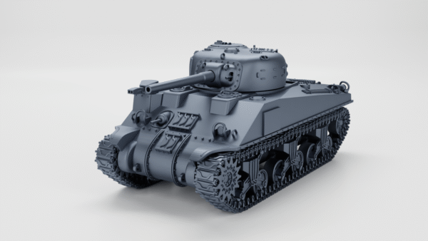 WW2 USA SHERMAN M4A4 CROCODILE + TRAILER, 3D PRINTED, MANY SCALES AVAILABLE - Image 5