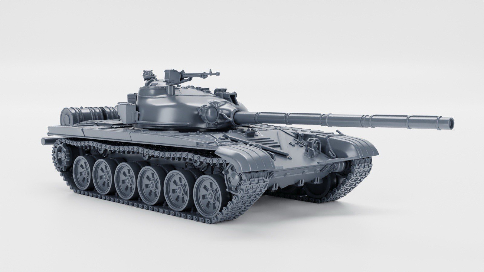 WW2 USSR T-72M Tank, 3D PRINTED, MANY SCALES AVAILABLE - Image 3