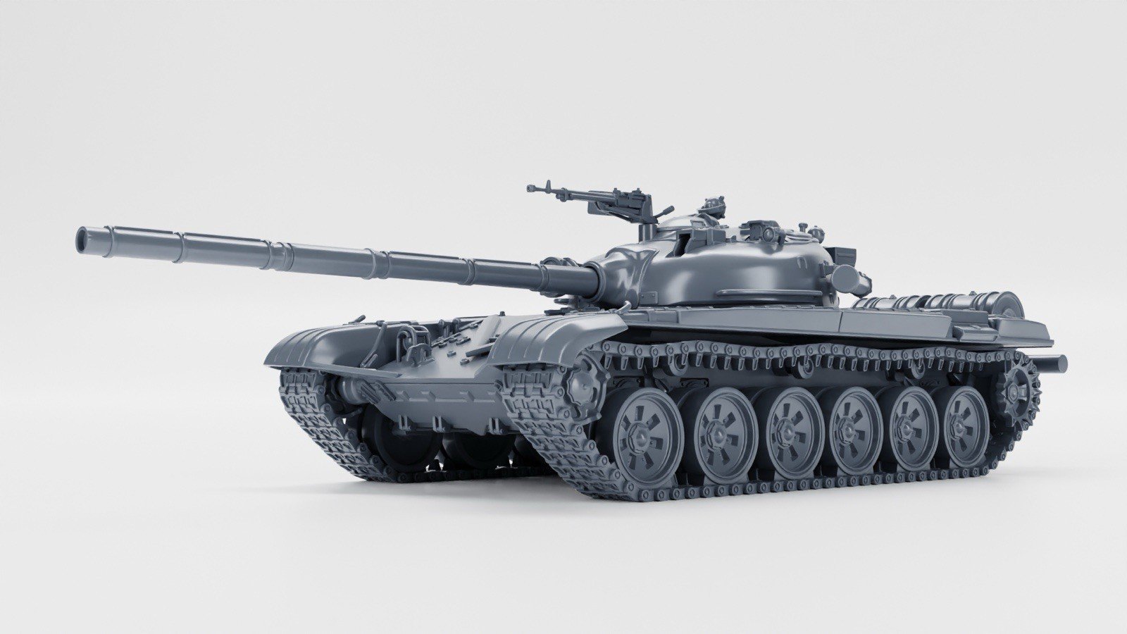 WW2 USSR T-72M Tank, 3D PRINTED, MANY SCALES AVAILABLE
