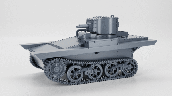 WW2 VICKERS CARDEN-LOYD M1931 AMPHIBIOUS TANK ,3D PRINTED, MANY SCALES AVAILABLE