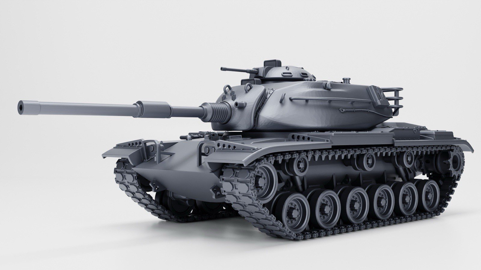COLD WAR USA-M60A3 PATTON, 3D PRINTED, MANY SCALES AVAILABLE
