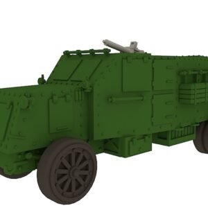 WW1 UK PIERCE-ARROW ARMOURED CAR, 3D PRINTED, MANY SCALES AVAILABLE