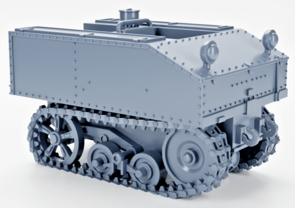 WW2 BELGIUM VCL UTILITY TRACTOR TYPE B INFANTRY 3D PRINTED,MANY SCALES AVAILABLE