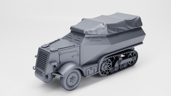 WW2 GERMAN HALF-TRACK UNIC P107 U 304(F) 3D PRINTED, MANY SCALES AVAILABLE - Image 3