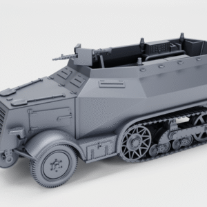 WW2 GERMAN HALF-TRACK UNIC P107 U 304(F) 3D PRINTED, MANY SCALES AVAILABLE