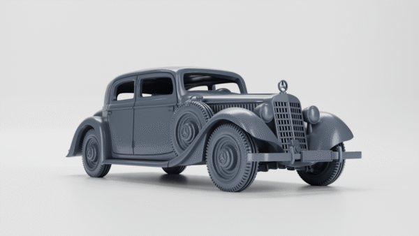 WW2 GERMAN MERCEDES-BENZ W142 SALOON (Type 3),3D PRINTED, MANY SCALES AVAILABLE - Image 4