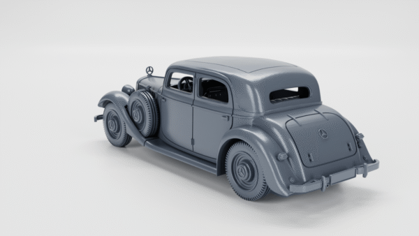 WW2 GERMAN MERCEDES-BENZ W142 SALOON (Type 3),3D PRINTED, MANY SCALES AVAILABLE - Image 6
