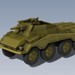 WW2 GERMAN SD.KFZ.234-3 - STUMMEL (GERAT 94), 3D PRINTED, MANY SCALES AVAILABLE