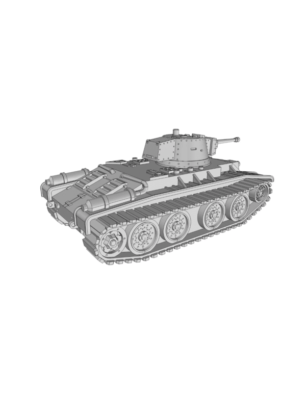 WW2 POLISH 10 TP WHEEL & TRACK CRUISER TANK, 3D PRINTED, MANY SCALES AVAILABLE - Image 3
