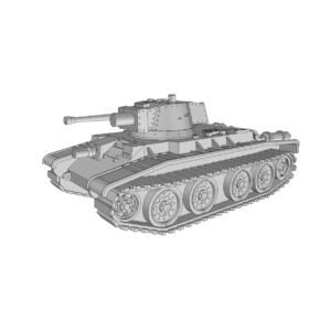 WW2 POLISH 10 TP WHEEL & TRACK CRUISER TANK, 3D PRINTED, MANY SCALES AVAILABLE