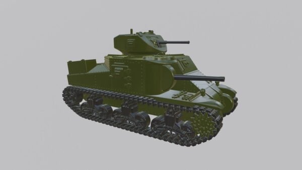 WW2 UK M3 GRANT MEDIUM TANK, 3D PRINTED, MANY SCALES AVAILABLE